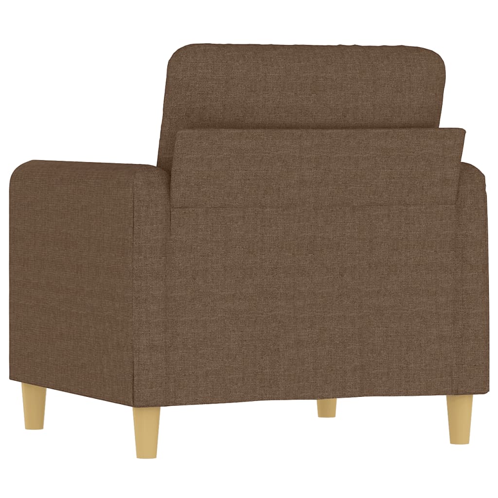 Barna szövet kanapéfotel 60 cm