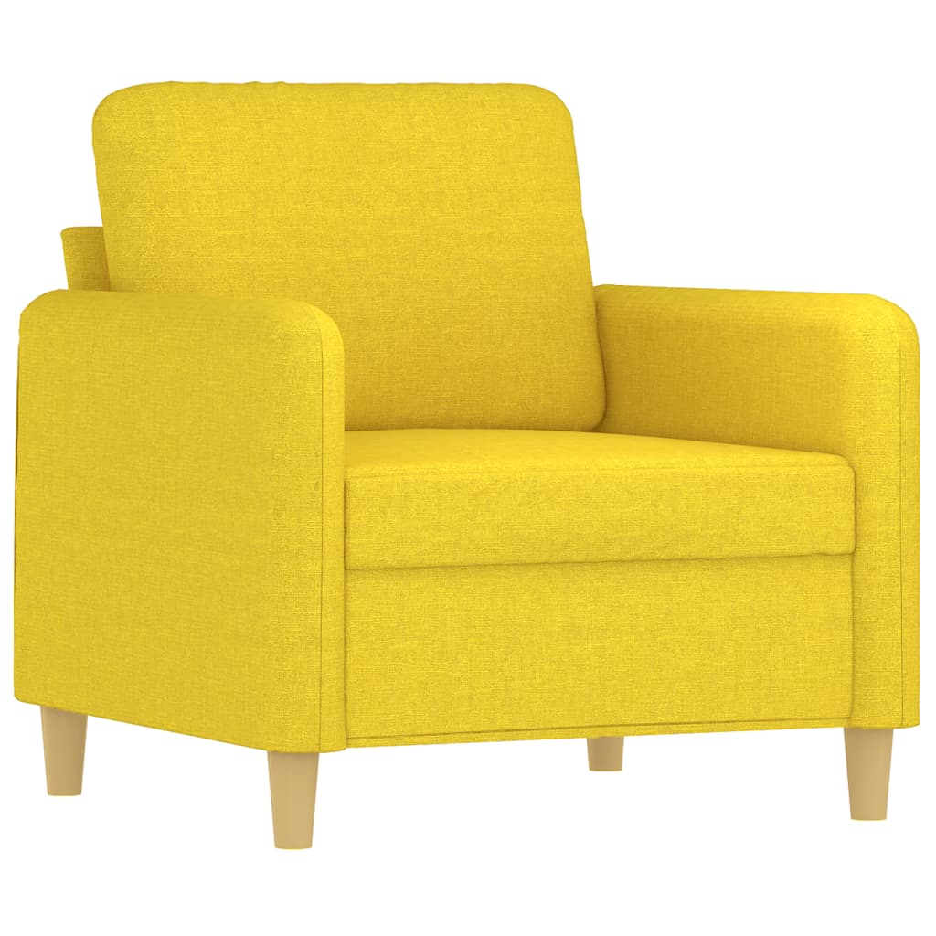 Világossárga szövet kanapéfotel 60 cm Világossárga szövet kanapéfotel 60 cm