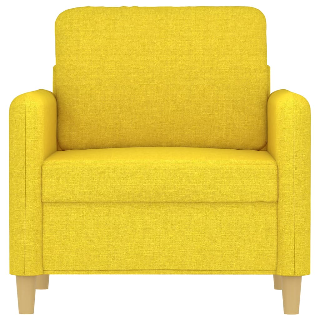 Világossárga szövet kanapéfotel 60 cm Világossárga szövet kanapéfotel 60 cm