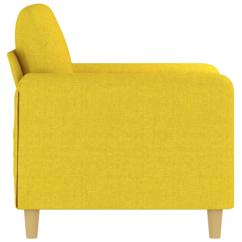 Világossárga szövet kanapéfotel 60 cm Világossárga szövet kanapéfotel 60 cm