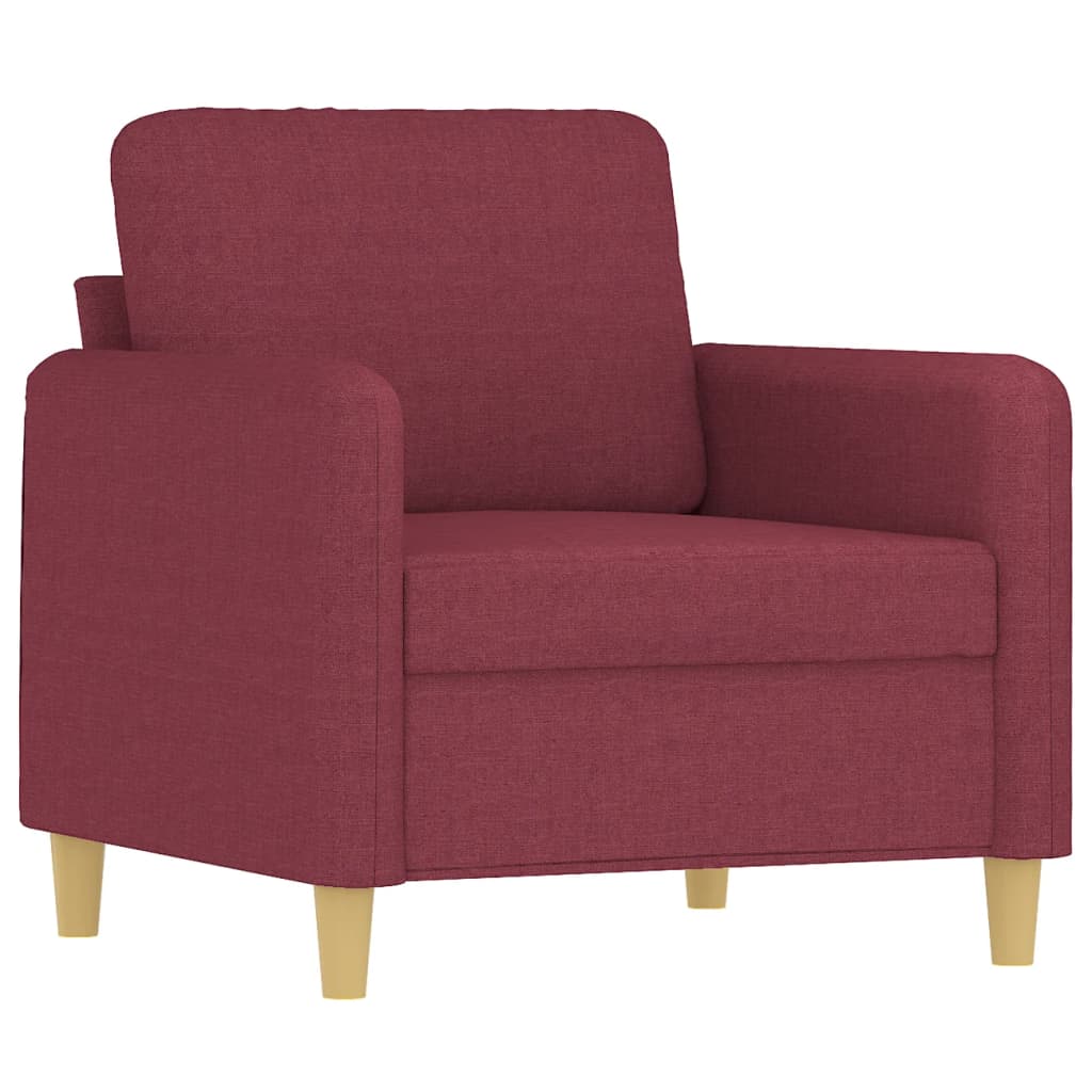 Bordó szövet kanapéfotel 60 cm