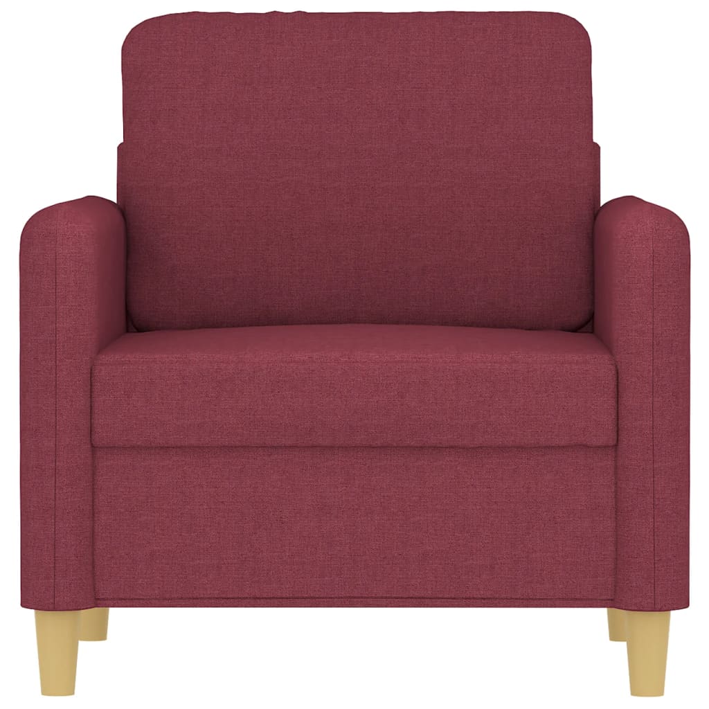 Bordó szövet kanapéfotel 60 cm