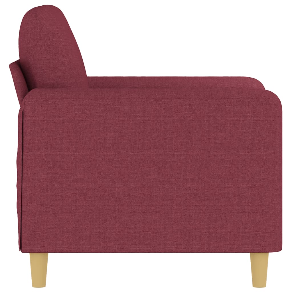 Bordó szövet kanapéfotel 60 cm