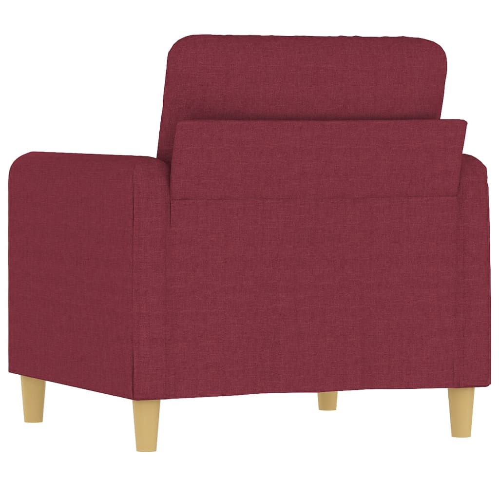 Bordó szövet kanapéfotel 60 cm
