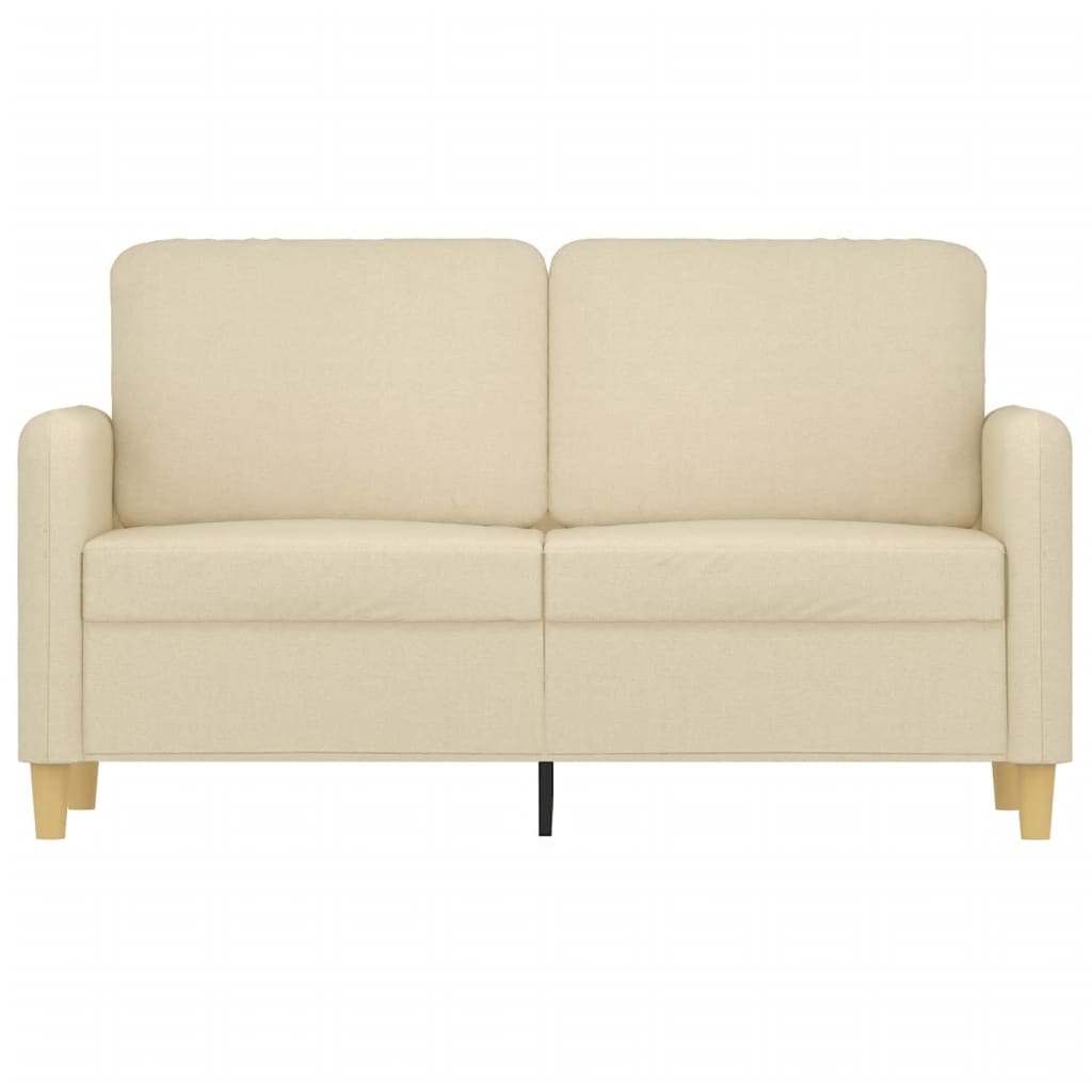 Kétszemélyes krémszínű szövetkanapé 120 cm Kétszemélyes krémszínű szövetkanapé 120 cm