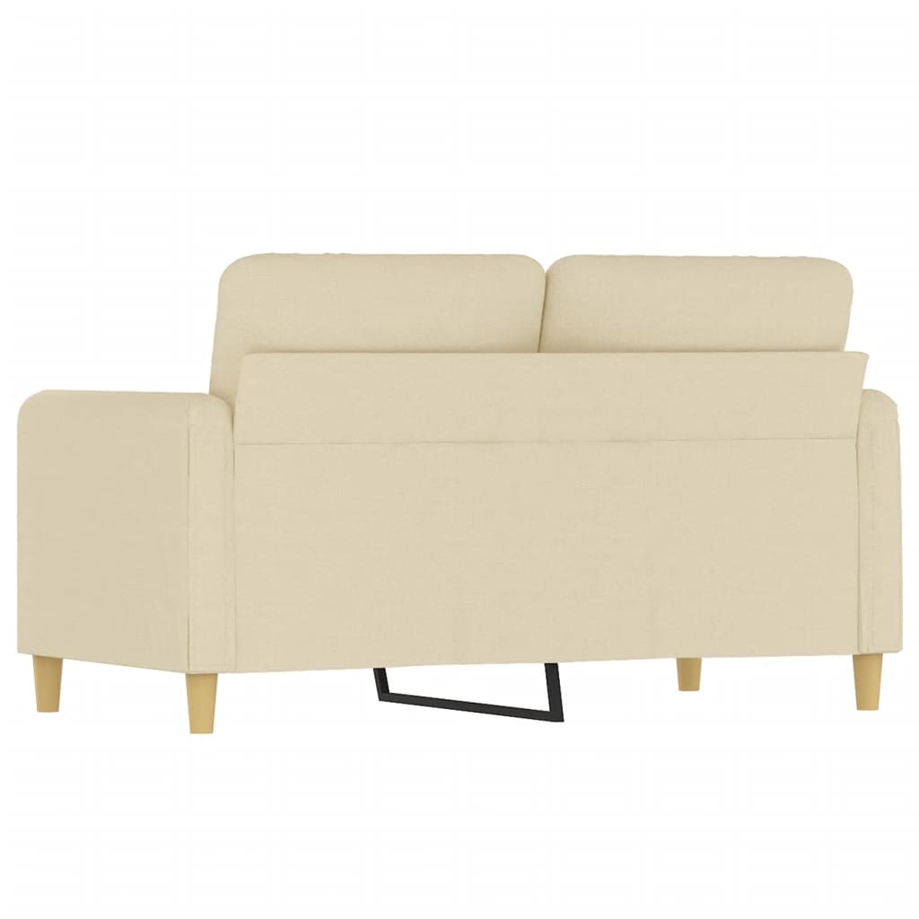 Kétszemélyes krémszínű szövetkanapé 120 cm Kétszemélyes krémszínű szövetkanapé 120 cm