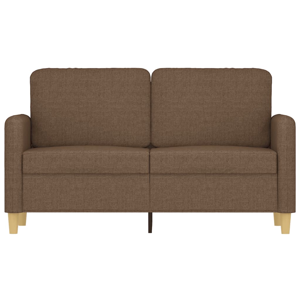 Kétszemélyes barna szövetkanapé 120 cm Kétszemélyes barna szövetkanapé 120 cm