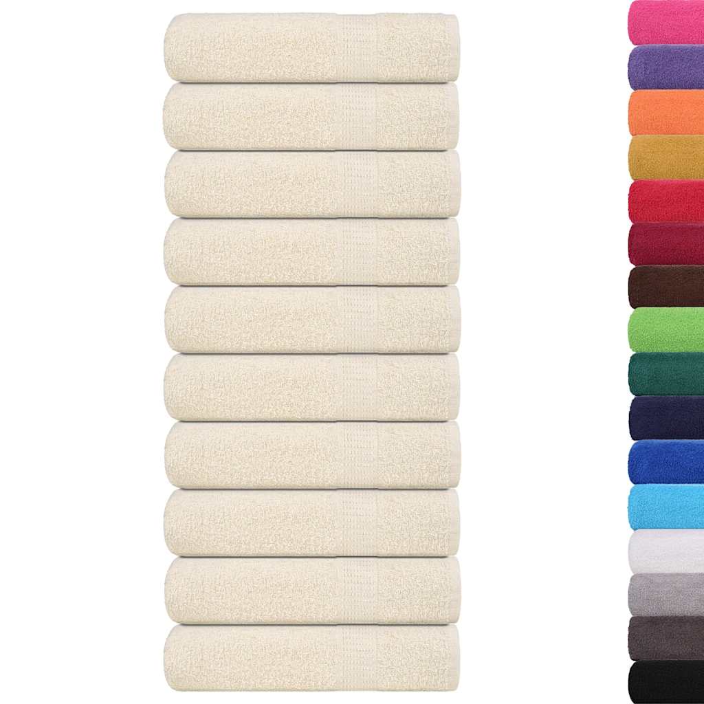 10 db krémszínű frogn zuhanytörölköző 70 x 140 cm 360 g/m²