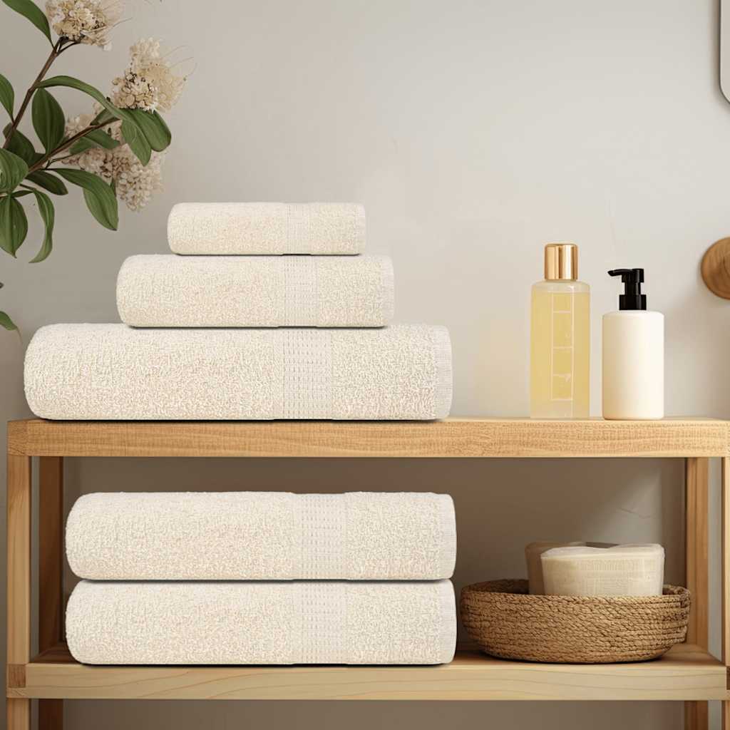 10 db krémszínű frogn zuhanytörölköző 70 x 140 cm 360 g/m²
