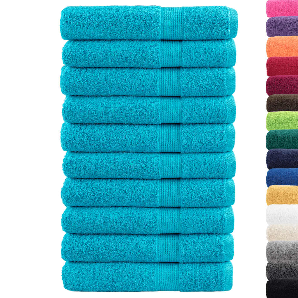 Prémium szaunatörölköző solund 10 db türkizkék 80 x 200 cm 600 g/m²