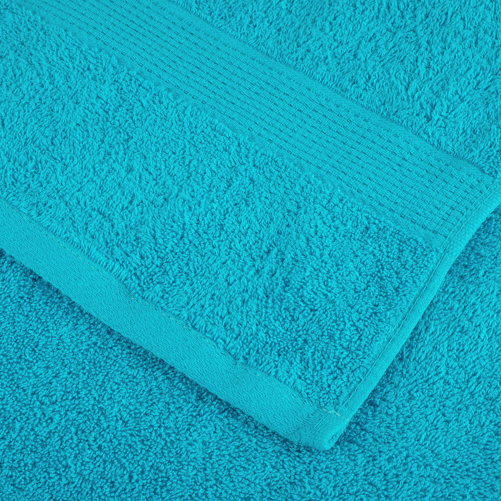Prémium szaunatörölköző solund 10 db türkizkék 80 x 200 cm 600 g/m²