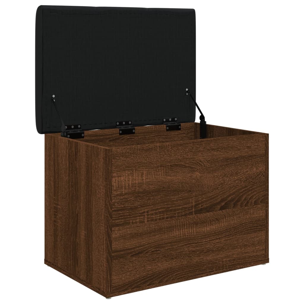 Barna tölgy színű szerelt fa tárolópad 62 x 42 x 45 cm Barna tölgy színű szerelt fa tárolópad 62 x 42 x 45 cm