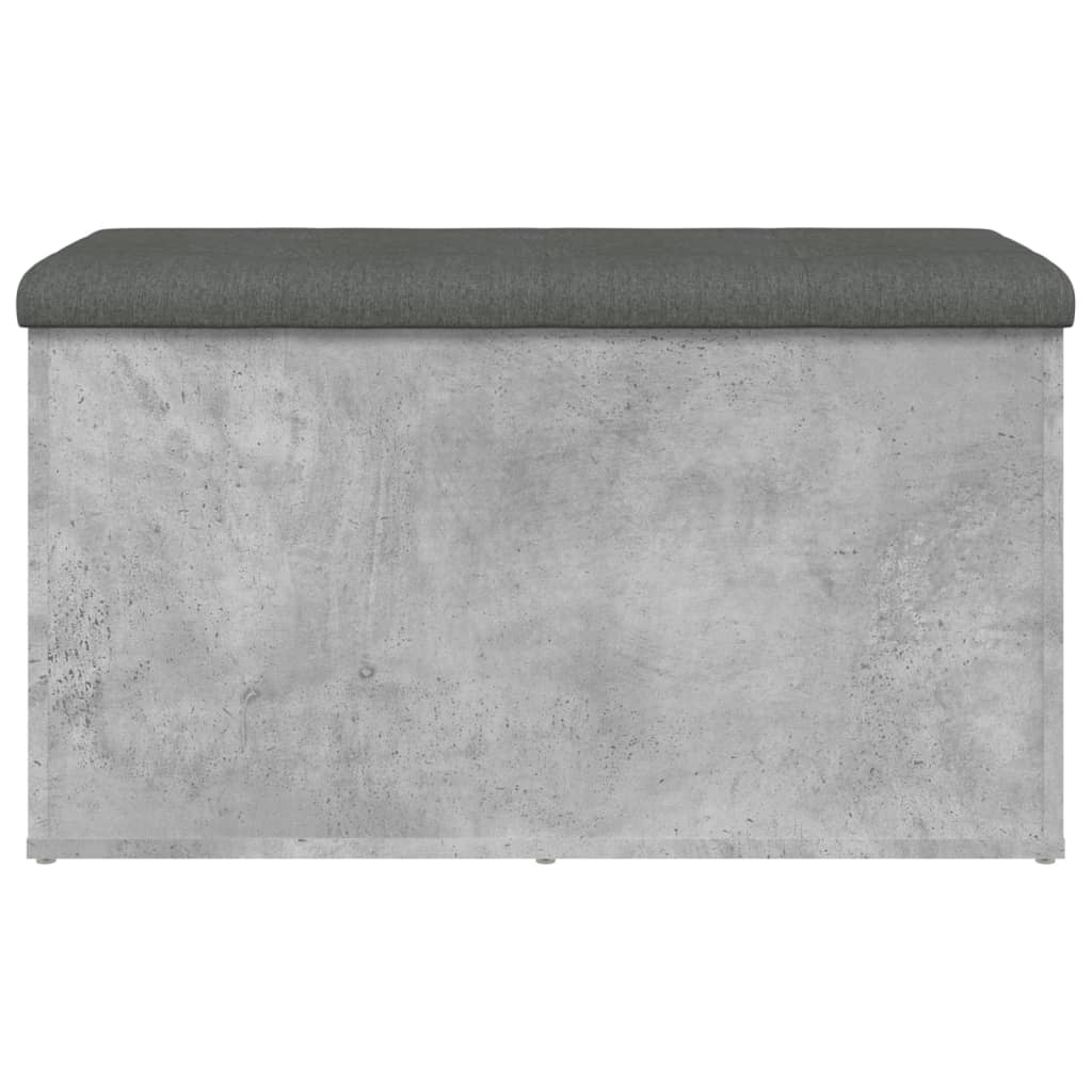 Betonszürke szerelt fa tárolópad 82 x 42 x 45 cm Betonszürke szerelt fa tárolópad 82 x 42 x 45 cm