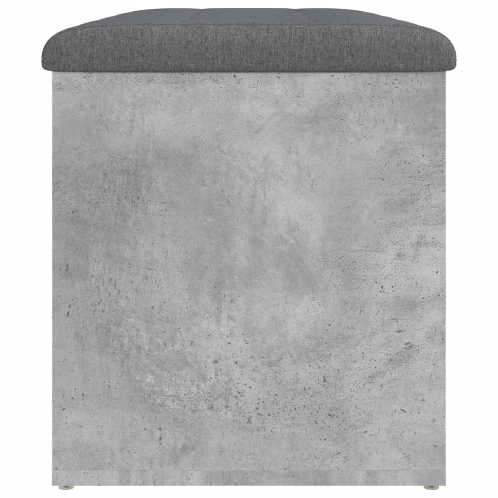 Betonszürke szerelt fa tárolópad 82 x 42 x 45 cm Betonszürke szerelt fa tárolópad 82 x 42 x 45 cm