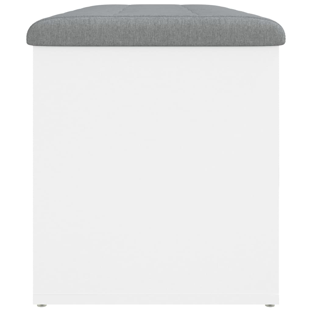 Fehér szerelt fa tárolópad 102 x 42 x 45 cm Fehér szerelt fa tárolópad 102 x 42 x 45 cm