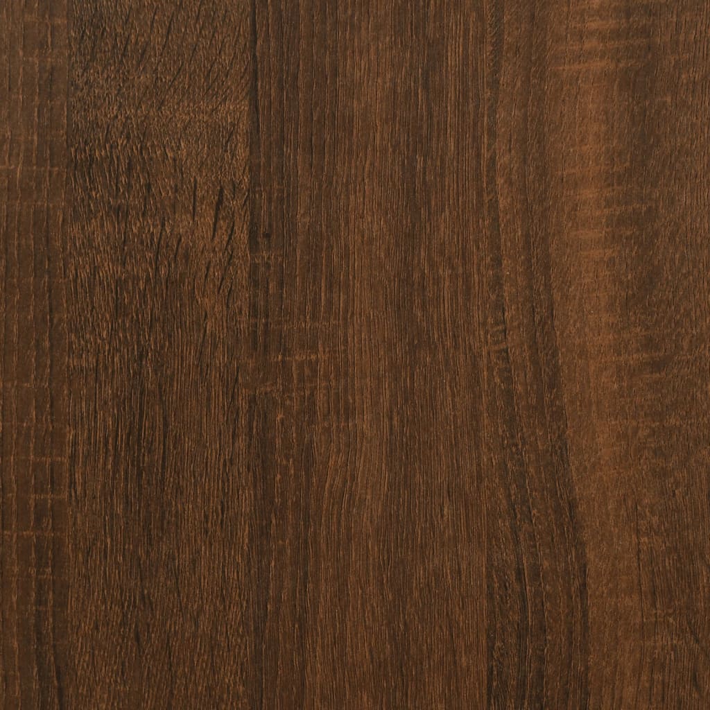 Barna tölgy színű szerelt fa tárolópad 62x42x46 cm