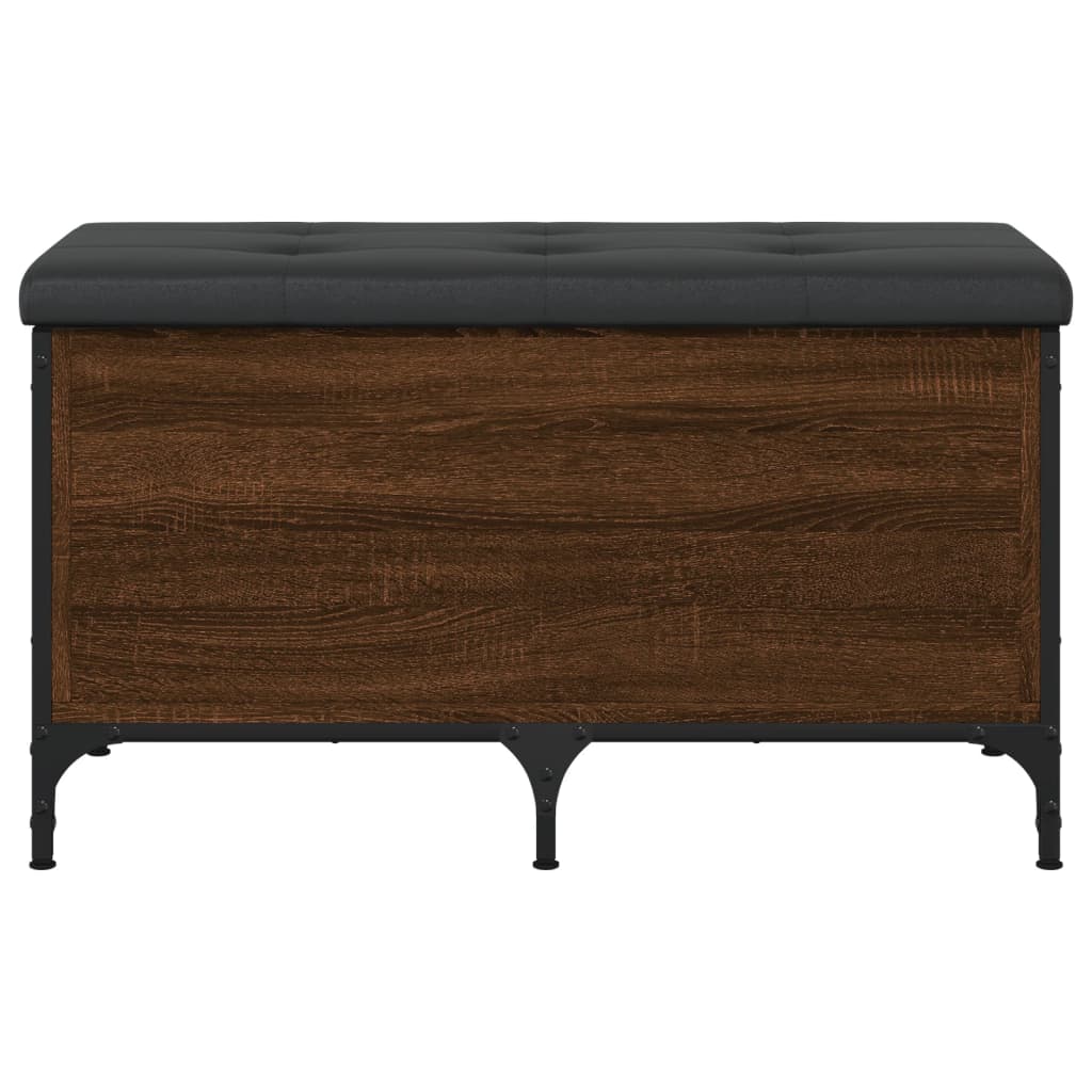 Barna tölgy színű szerelt fa tárolópad 82 x 42 x 45 cm Barna tölgy színű szerelt fa tárolópad 82 x 42 x 45 cm