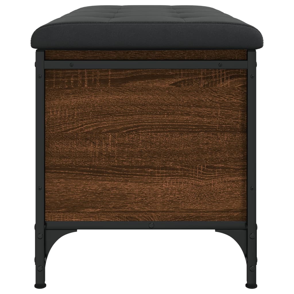 Barna tölgy színű szerelt fa tárolópad 82 x 42 x 45 cm Barna tölgy színű szerelt fa tárolópad 82 x 42 x 45 cm