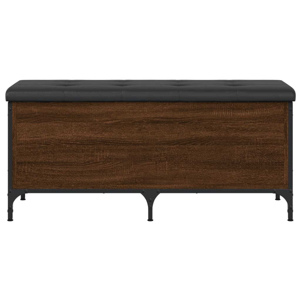 Barna tölgy színű szerelt fa tárolópad 102 x 42 x 45 cm Barna tölgy színű szerelt fa tárolópad 102 x 42 x 45 cm