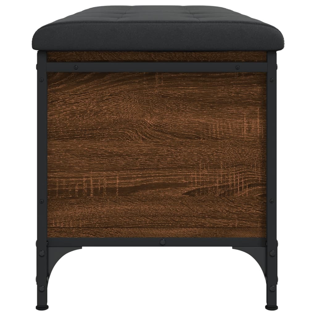 Barna tölgy színű szerelt fa tárolópad 102 x 42 x 45 cm Barna tölgy színű szerelt fa tárolópad 102 x 42 x 45 cm