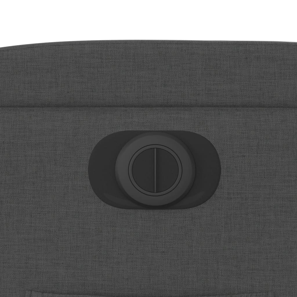 Elektromos felállást segítő sötétszürke szövet dönthető fotel