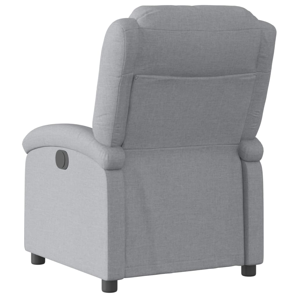 Világosszürke szövet relaxfotel