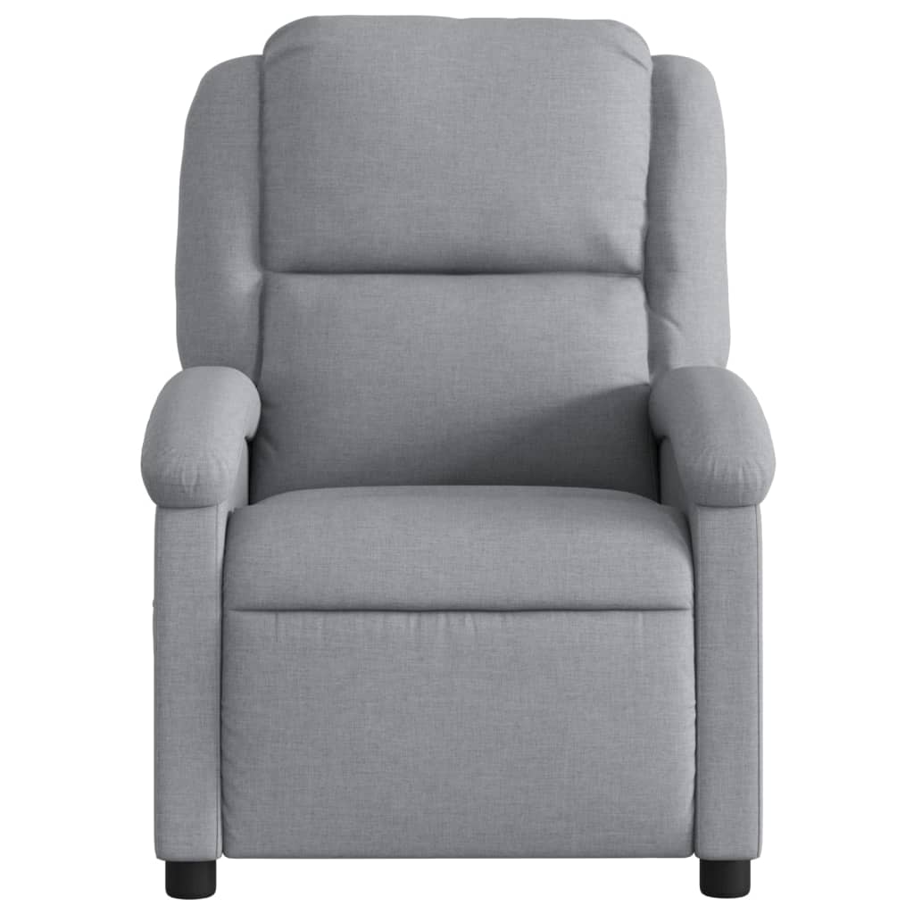 Világosszürke szövet relaxfotel
