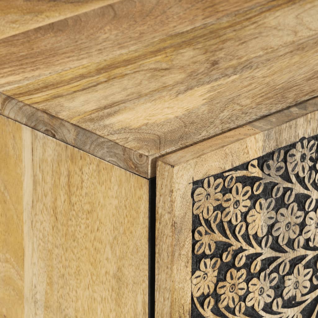 2 részes tömör mangófa fürdőszobai bútorszett