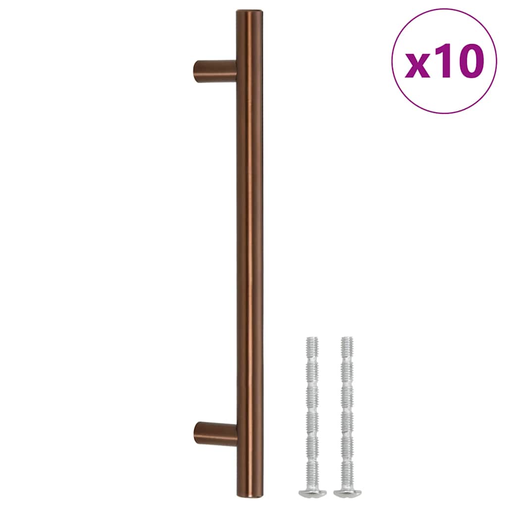 10 db bronz rozsdamentes acél szekrényfogantyú 160 mm