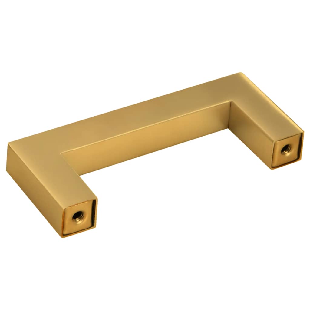 10 db aranyszínű rozsdamentes acél szekrényfogantyú 64 mm