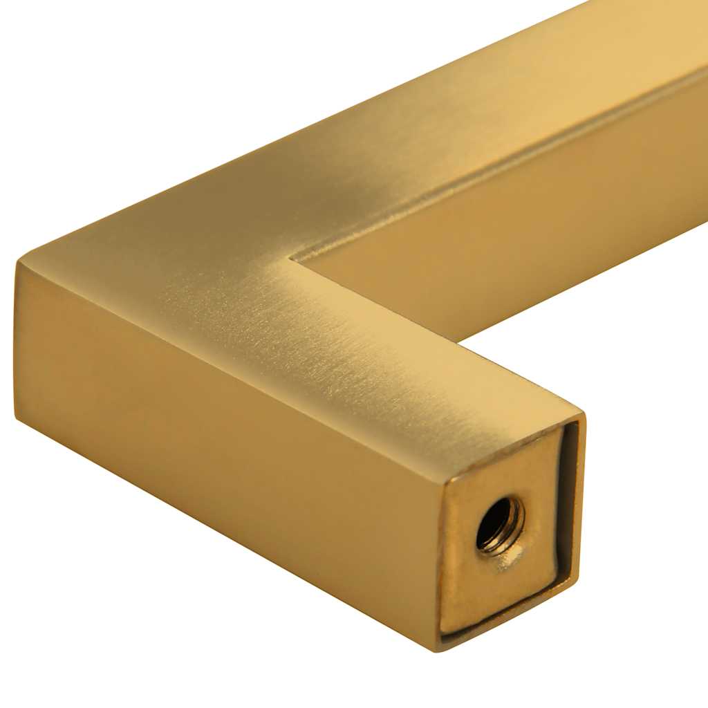 10 db aranyszínű rozsdamentes acél szekrényfogantyú 64 mm