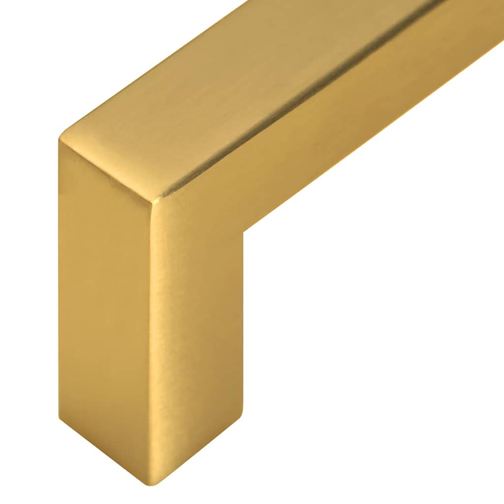 10 db aranyszínű rozsdamentes acél szekrényfogantyú 64 mm