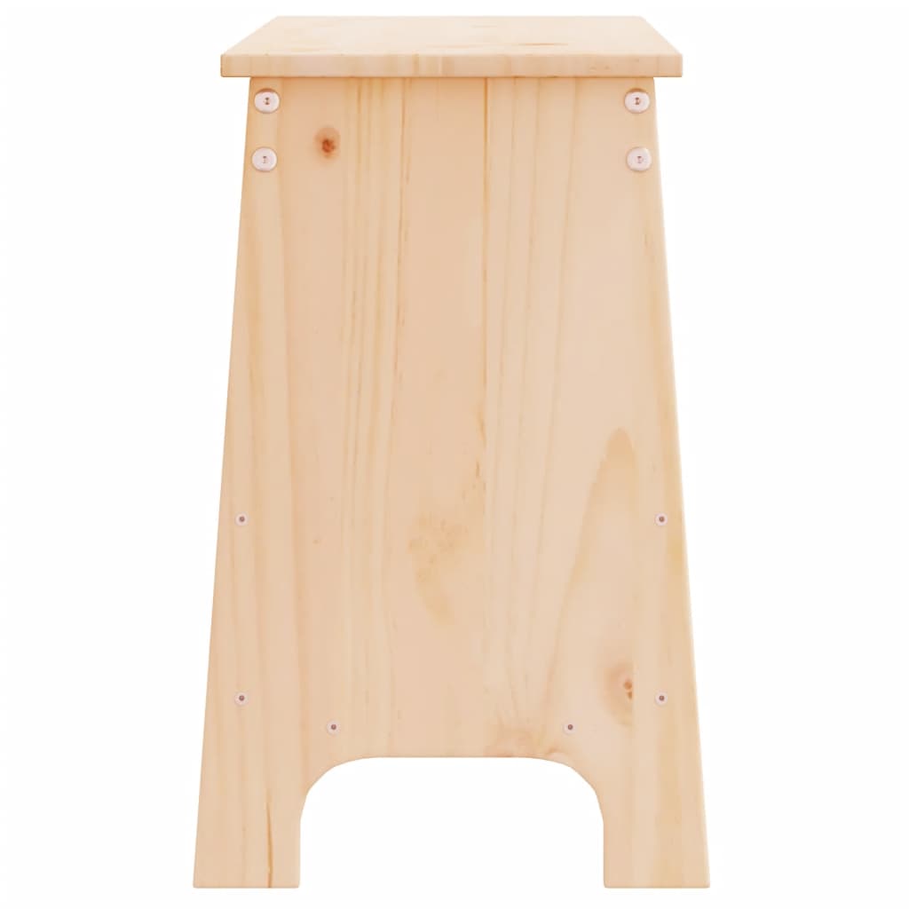 Tömör fenyőfa előszoba pad 100 x 28 x 45 cm
