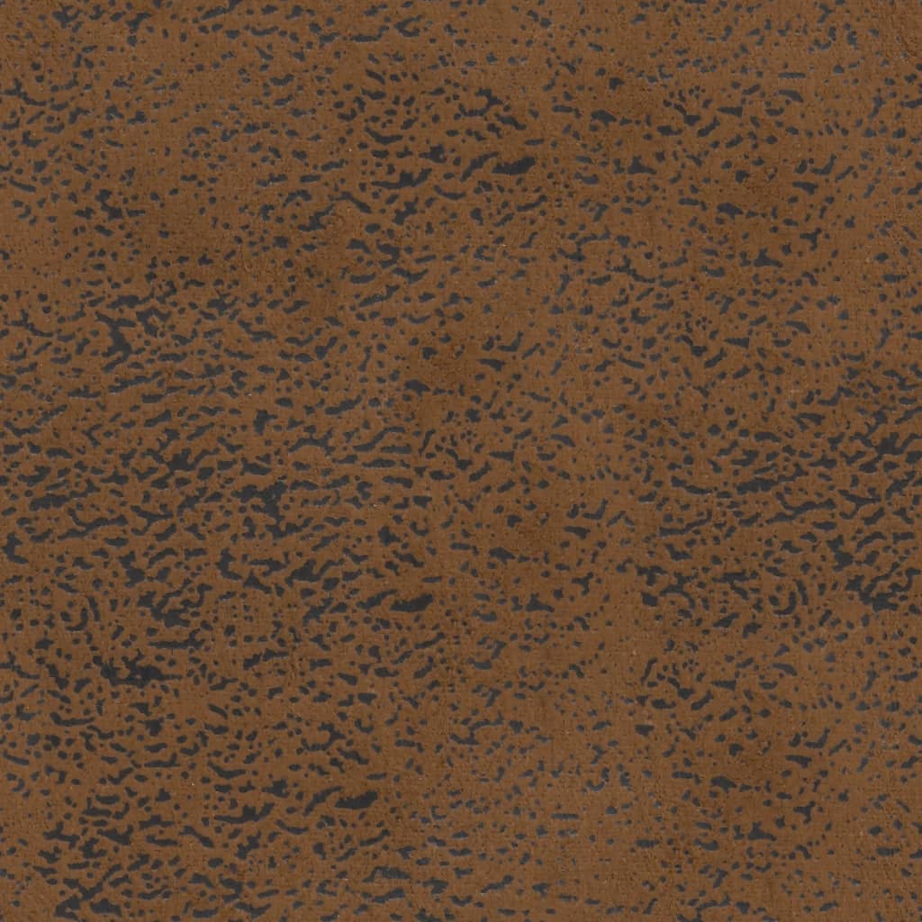 Barna műbőr pad háttámlával 119,5 x 64,5 x 75 cm