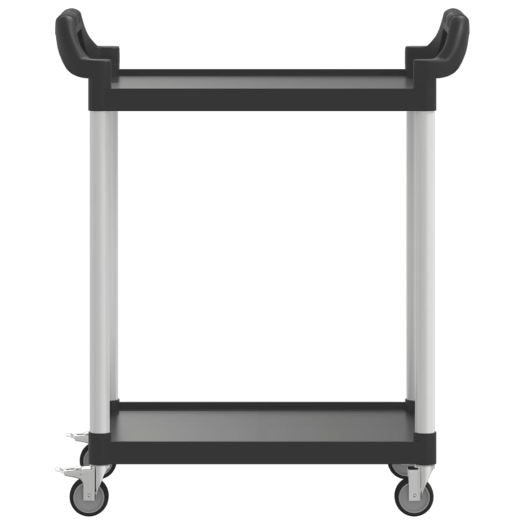 2 szintes fekete alumínium kocsi 81 x 41 x 92 cm 2 szintes fekete alumínium kocsi 81 x 41 x 92 cm