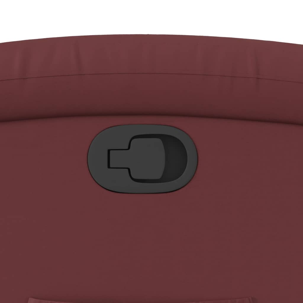 Bordó műbőr dönthető fotel