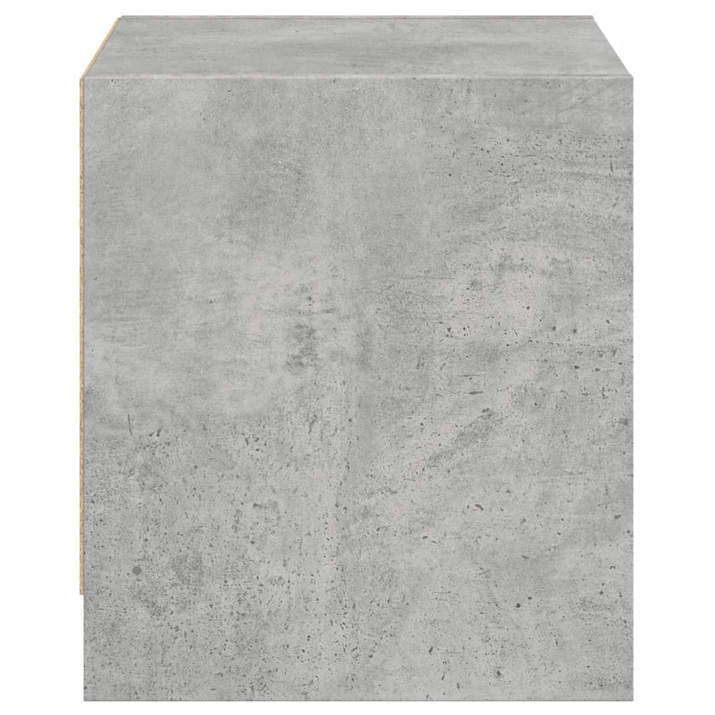 2 db betonszürke éjjeliszekrény üvegajtókkal 35 x 37 x 42 cm