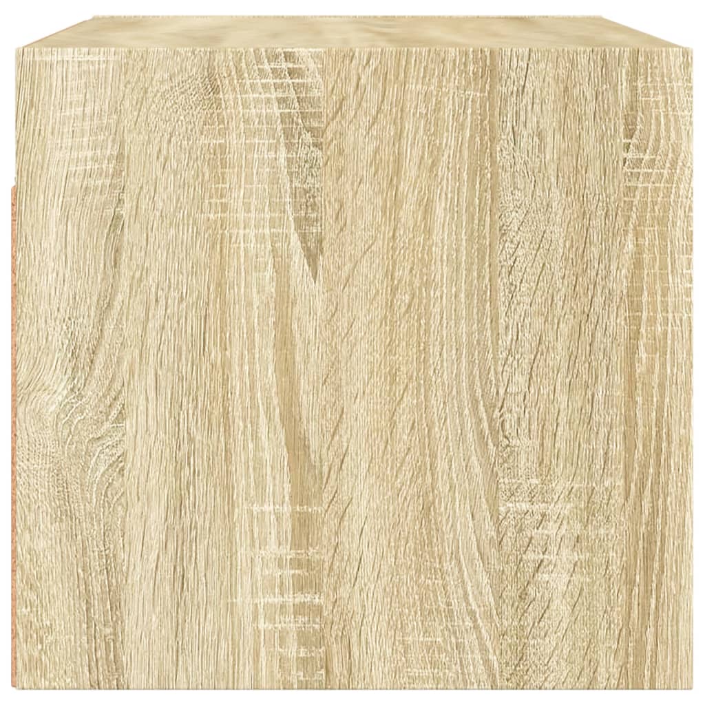 2 db sonoma tölgy színű faliszekrény üvegajtókkal 68,5x37x35 cm