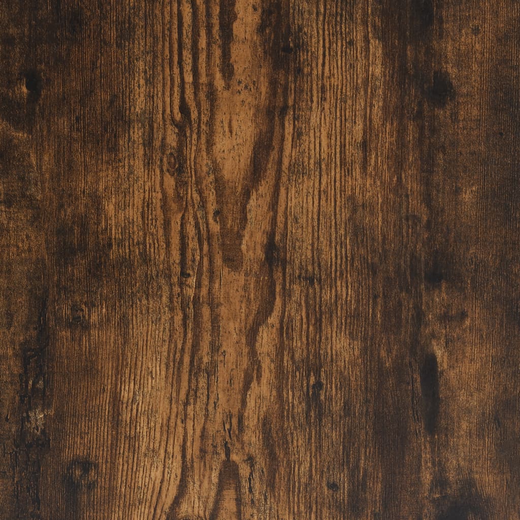 Füstös tölgy szerelt fa könyvespolc ajtókkal 136x37x142 cm