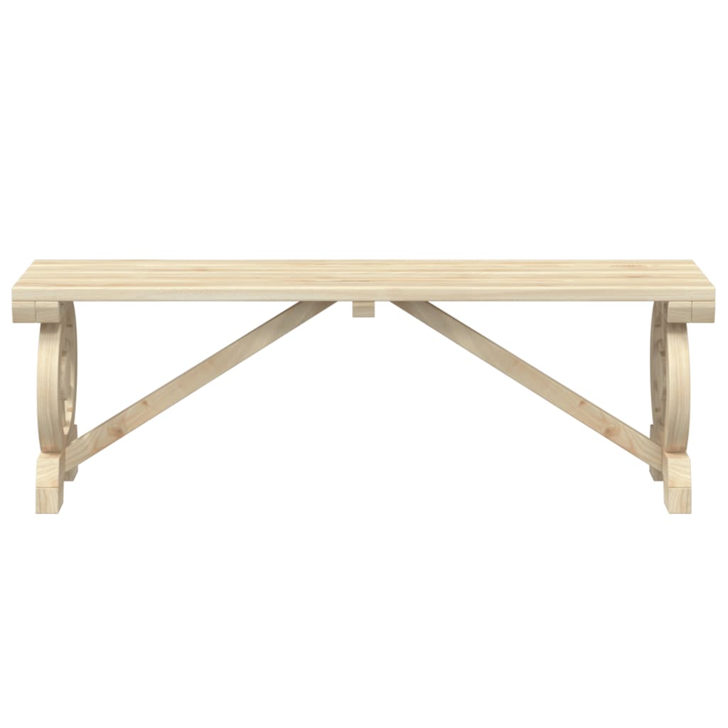 Tömör fenyőfa kerti pad 115 cm