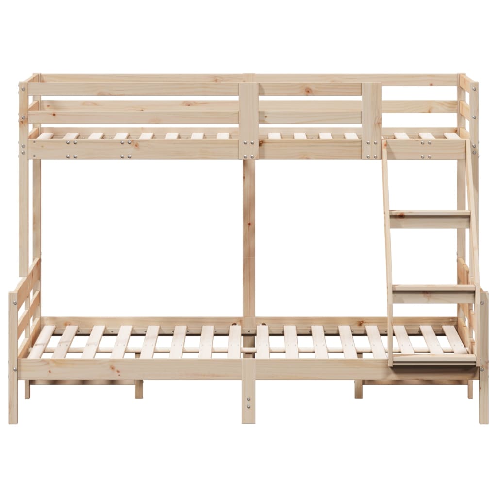 Tömör fenyőfa emeletes ágy 90x200/140x200 cm Tömör fenyőfa emeletes ágy 90x200/140x200 cm