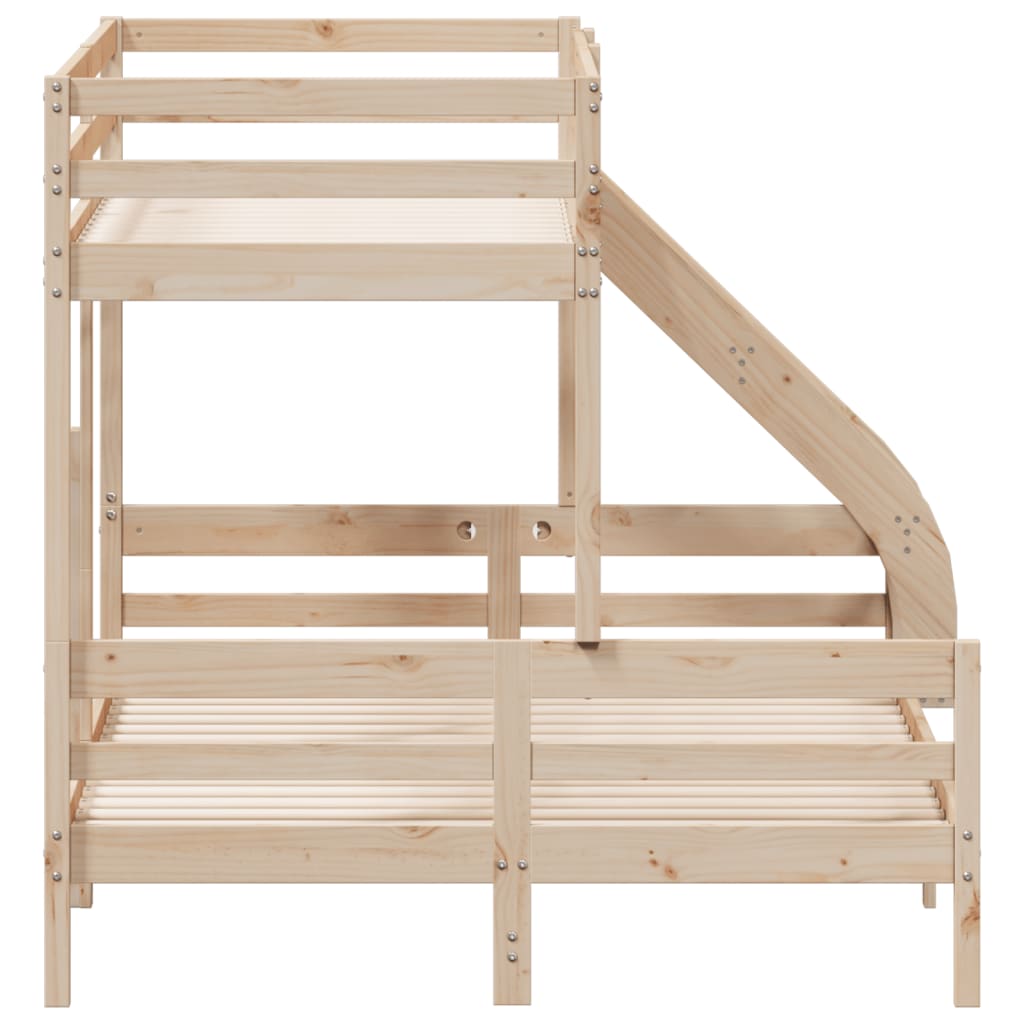 Tömör fenyőfa emeletes ágy 90x200/140x200 cm Tömör fenyőfa emeletes ágy 90x200/140x200 cm