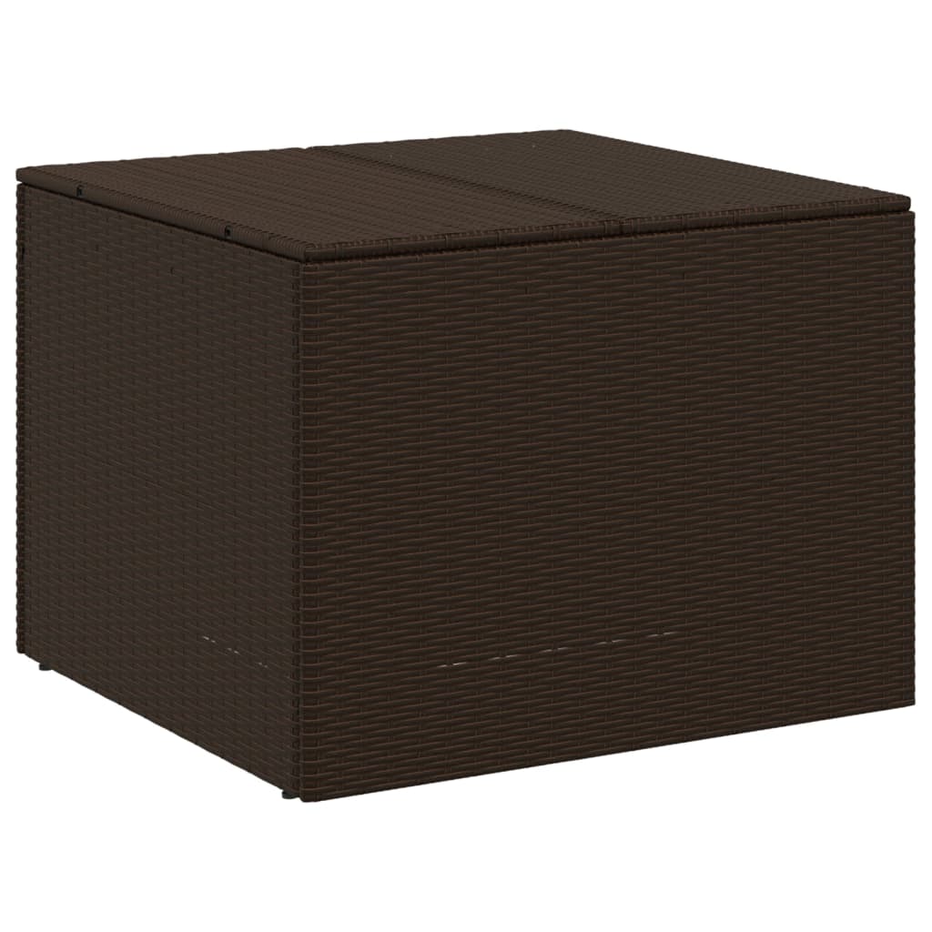 Barna polyrattan kerti tárolóláda 291 l