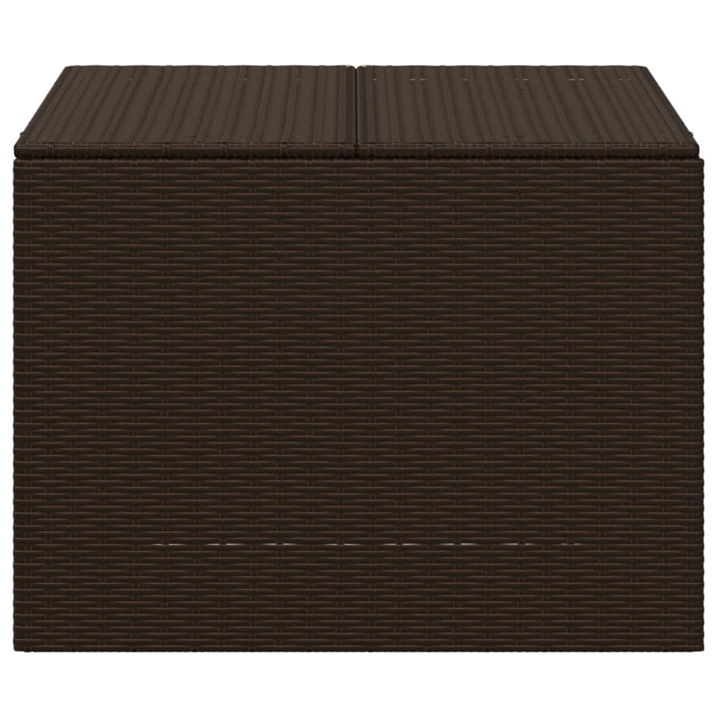 Barna polyrattan kerti tárolóláda 291 l