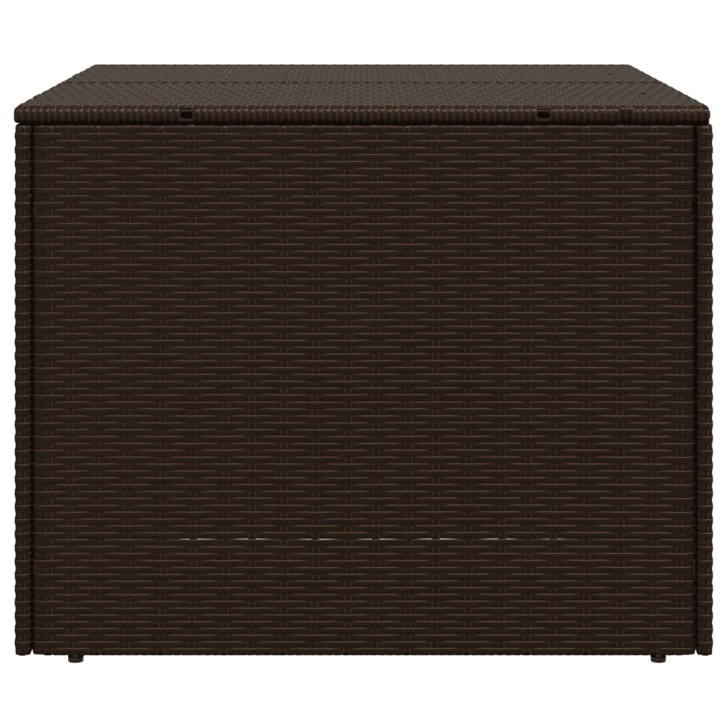Barna polyrattan kerti tárolóláda 291 l
