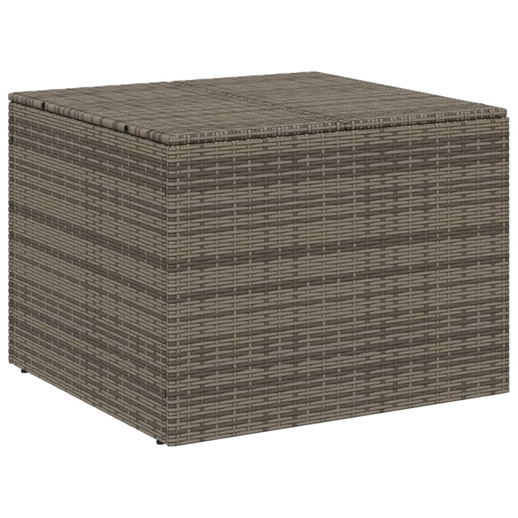 Szürke polyrattan kerti tárolóláda 291 l