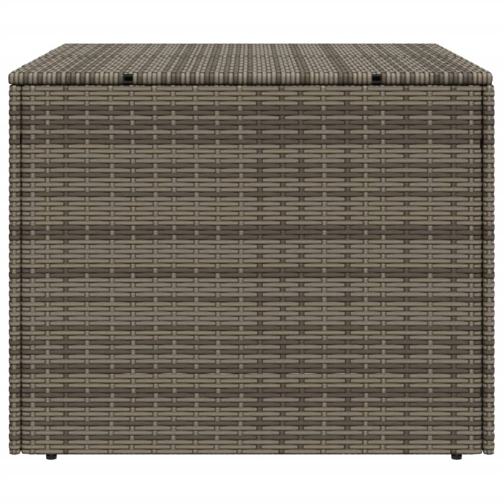 Szürke polyrattan kerti tárolóláda 291 l