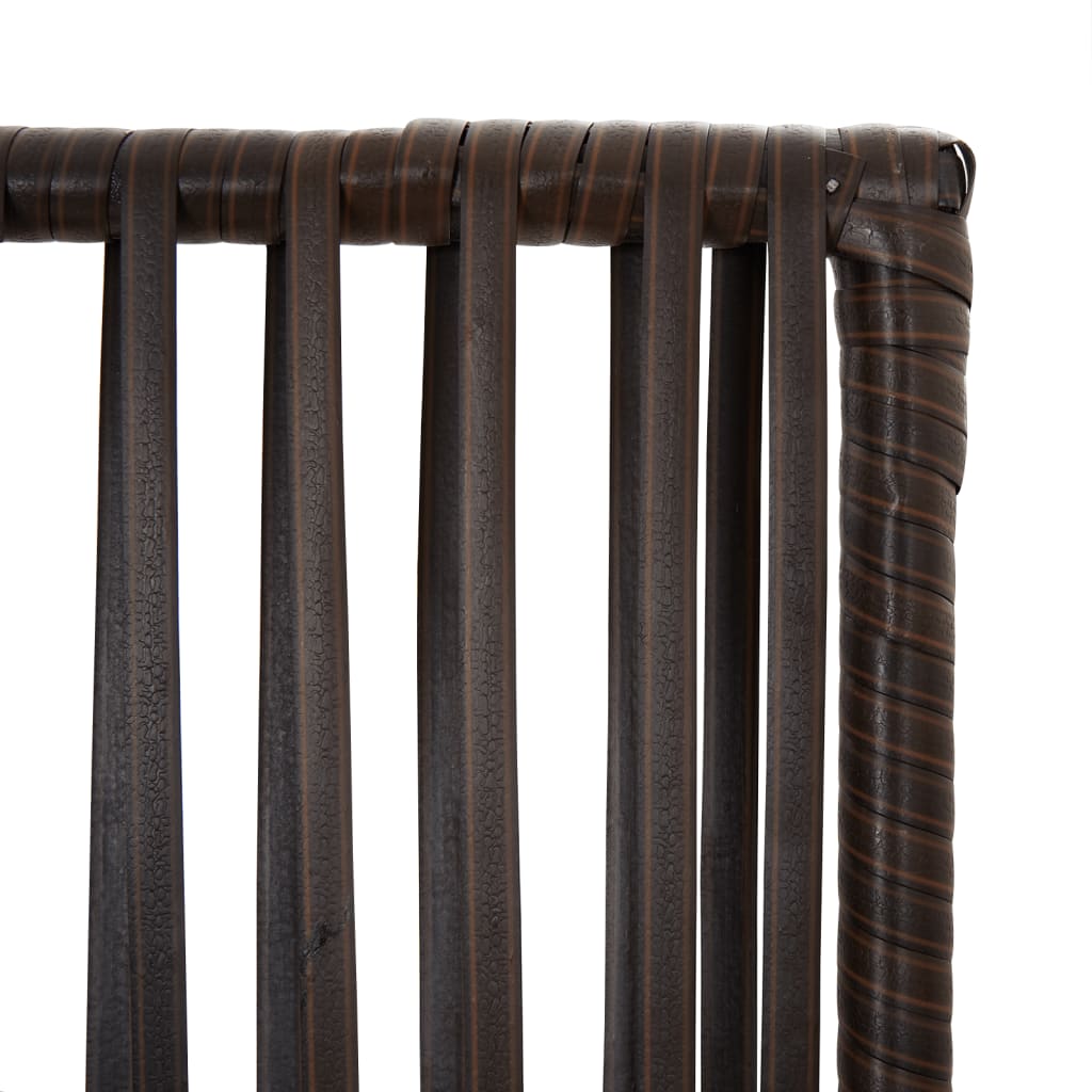 Szürke 4-paneles polyrattan térelválasztó Szürke 4-paneles polyrattan térelválasztó