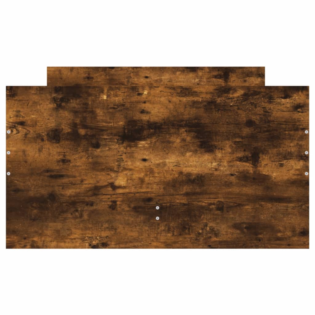 Füstös tölgyszínű műfa ágykeret fiókokkal 100 x 200 cm