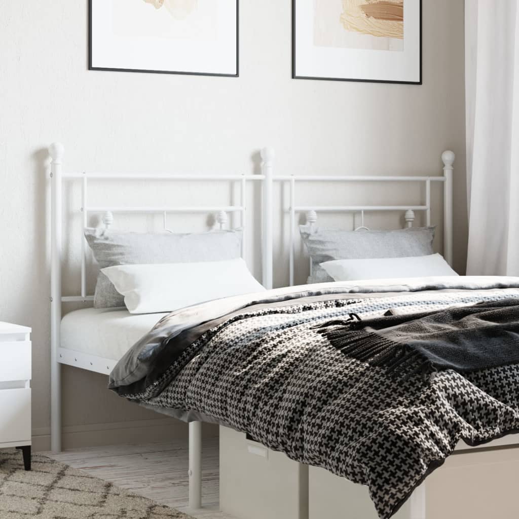 Fehér fém fejtámla 160 cm